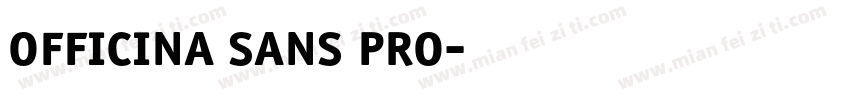 officina sans pro字体转换